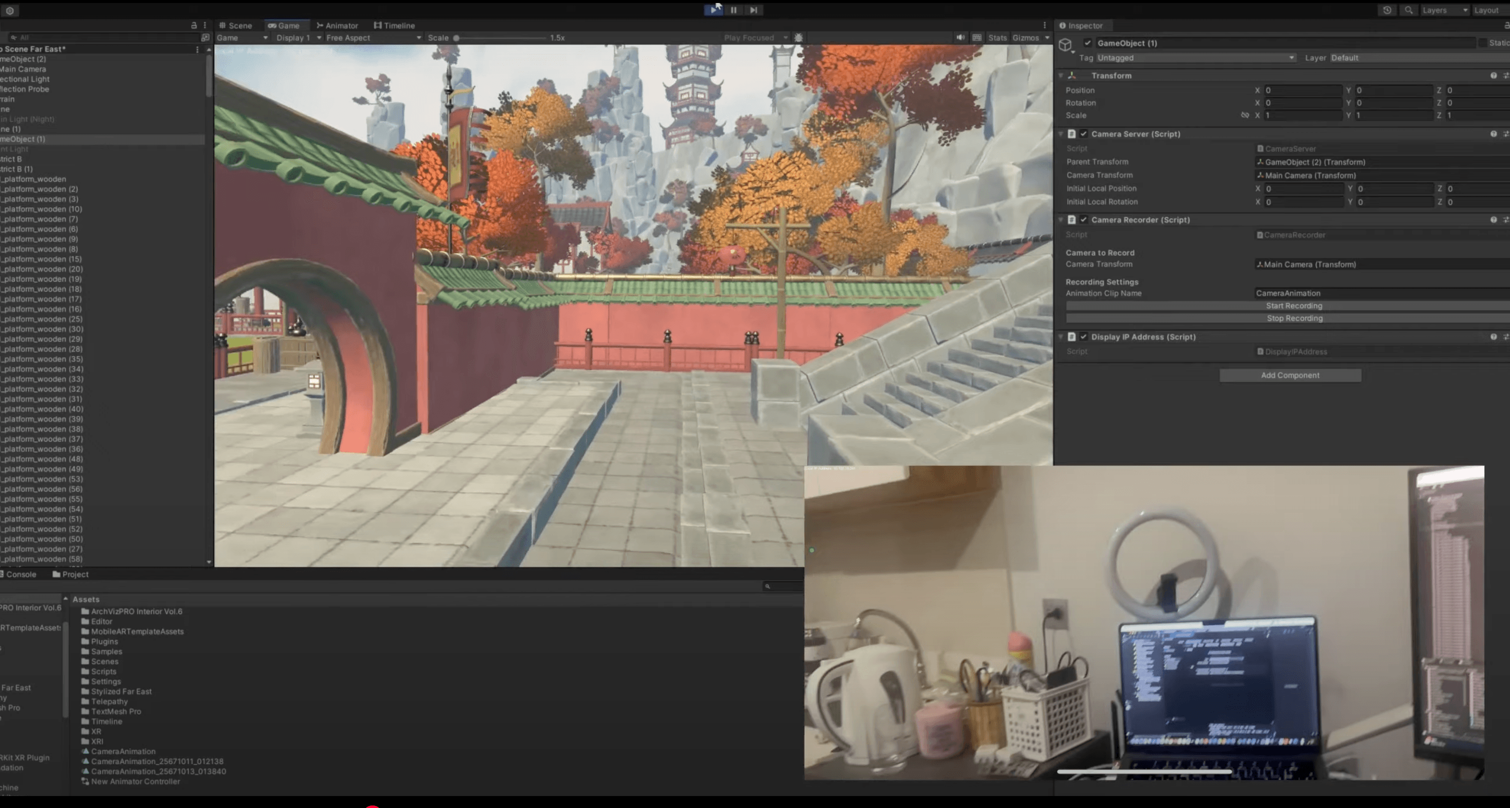 Unity Realtime Visual Camera preview